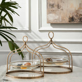 CORA CAKE PLATTER- SET OF 2
