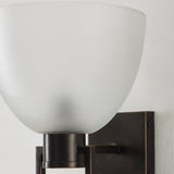 TROY WALL LIGHT FROSTED BRONZE