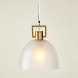 TROY LINK PENDANT FROSTED CHAMPAGNE - LARGE