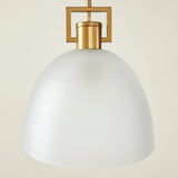 TROY LINK PENDANT FROSTED CHAMPAGNE - LARGE