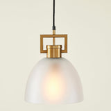 TROY LINK PENDANT FROSTED CHAMPAGNE - LARGE