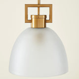 TROY LINK PENDANT FROSTED CHAMPAGNE - LARGE