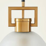 TROY LINK PENDANT FROSTED CHAMPAGNE - LARGE
