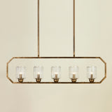 ERSA 5 LIGHT CHANDELIER GOLD