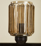 ERSA 5 LIGHT CHANDELIER OAKWOOD