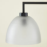 TROY 3 LIGHT CHANDELIER FROSTED BRONZE