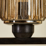 ERSA 5 LIGHT CHANDELIER OAKWOOD
