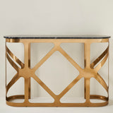 THEBES CONSOLE TABLE BLACK CHAMPAGNE