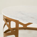 THEBES COFFEE TABLE WHITE CHAMPAGNE