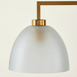 TROY 3 LIGHT CHANDELIER FROSTED CHAMPAGNE