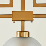 TROY 3 LIGHT CHANDELIER FROSTED CHAMPAGNE