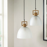 TROY LINK PENDANT FROSTED CHAMPAGNE - LARGE