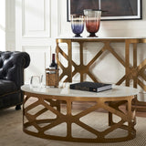 THEBES COFFEE TABLE WHITE CHAMPAGNE